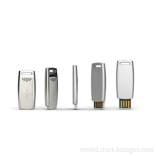 Metal Custom USB Flash Drive, Slide Style Ultral Slim Mini USB Drive (MT026)